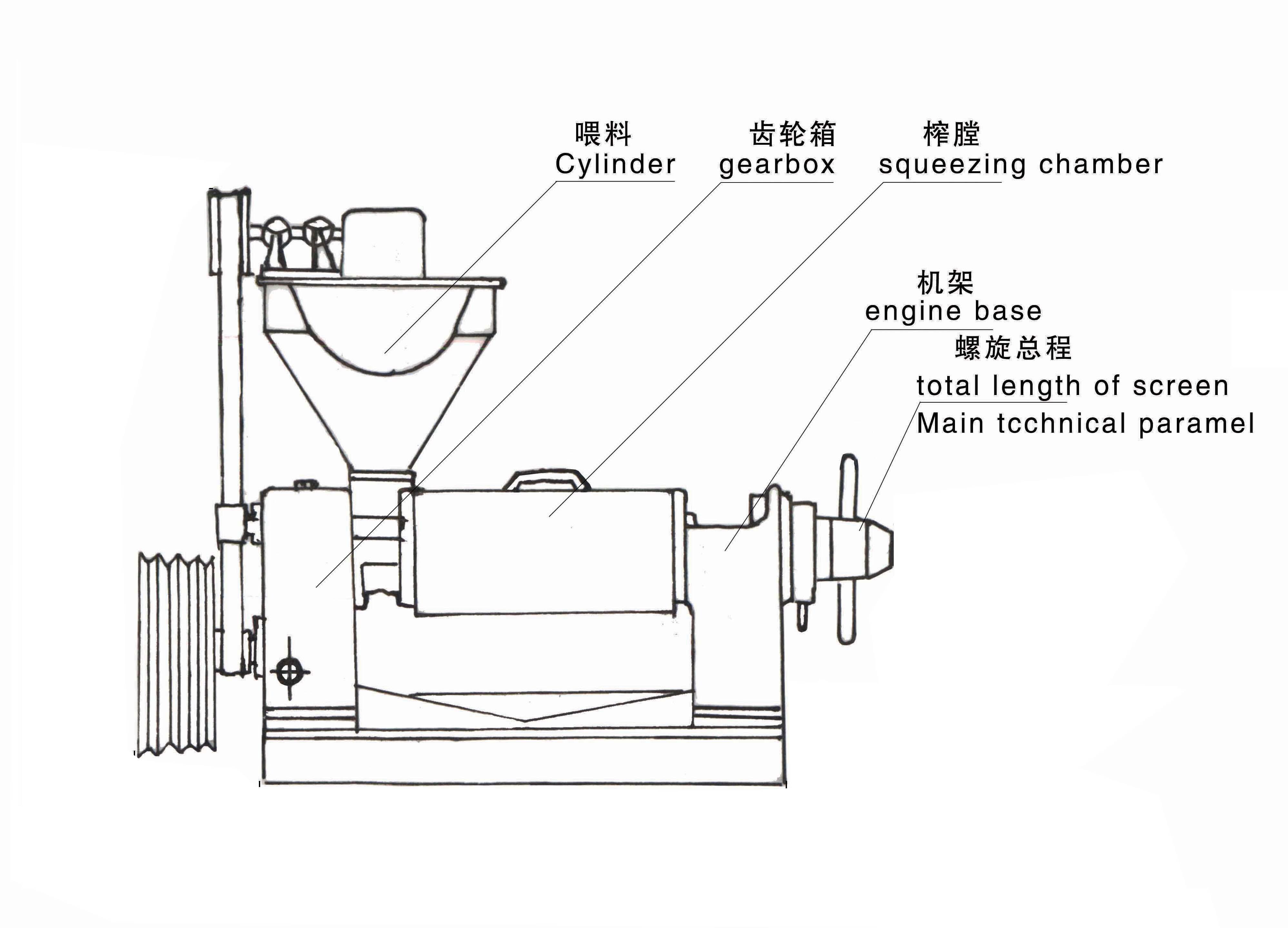 雙象菜籽榨油機(jī)結(jié)構(gòu)